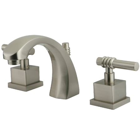 Kingston Brass KS4988QL 8" Widespread Bathroom Faucet, Brushed Nickel KS4988QL